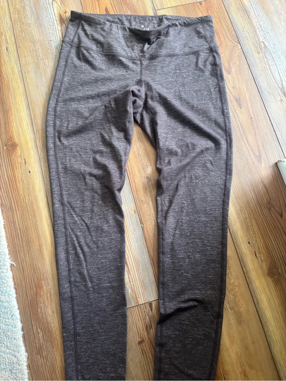Athleta Dark Heather Gray Seamless Waistband Leggings